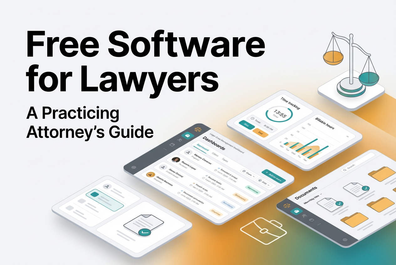 Software for lawyers free: A Practicing Attorney's Guide to Managing Your Firm Without Breaking the Bank